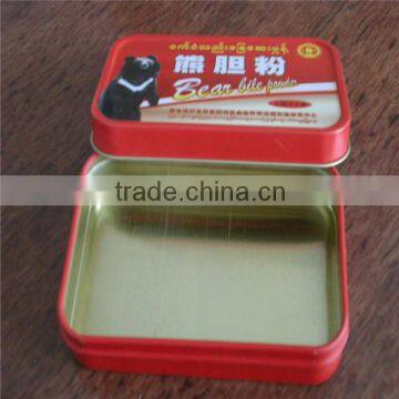 Fauny 85*65*23mm luxury metal tin box