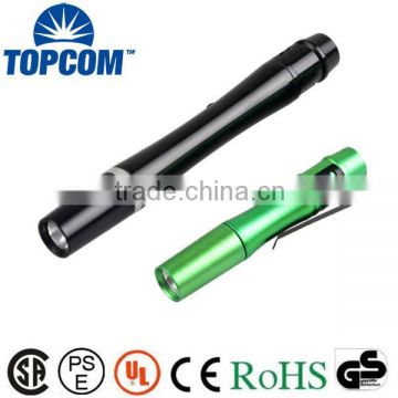 hot selling Aluminium alloy 2xAAA Battery LED flashlight pen style light