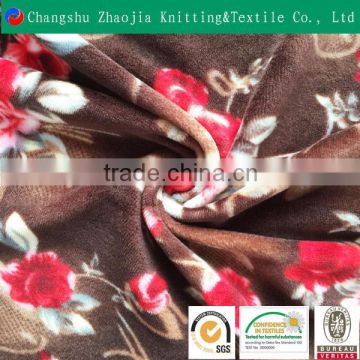 Wholesale softextile polyester elastane coral velvet fabric wholesale for garment,blanket ,toy ZJ042