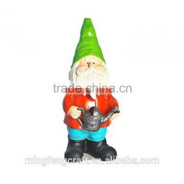 2015 hot selling resin gnome statues garden decor