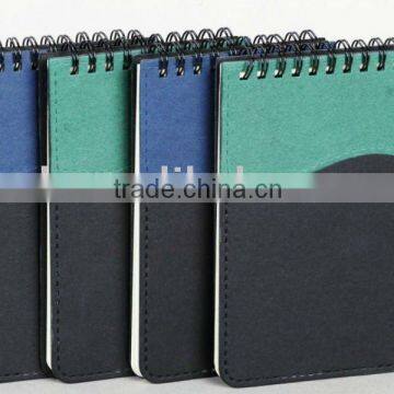 New style notepad with pen loop and colored trim