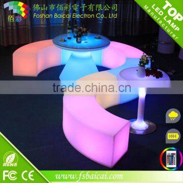 Illuminated furniture nightclub stool led bar chair