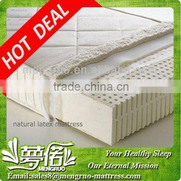 luxury nature sleep Latex mattress zip cover