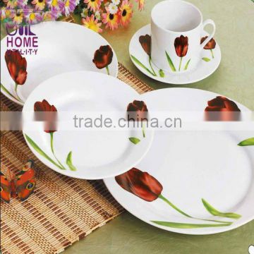 30 pcs porcelain dinner set,fancy ceramic round dinnerware set