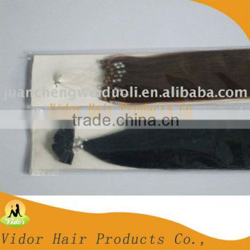 Popular Human Remy Straight Hair Flat Tip Hair Extensions