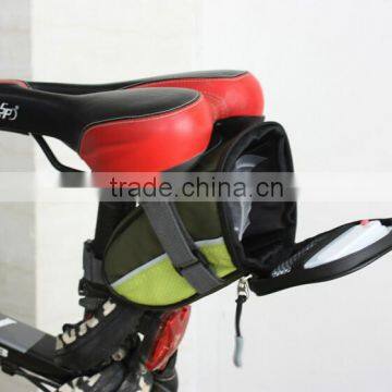 Newest design LED indicator light waterproof bike bag of electric bike