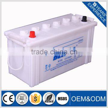 Hot Selling N105 12V 105AH Battery Used for Truck Battery and Car Battery Supplier's Choice