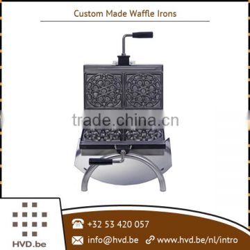 Rounded Structure Custom Made Electric Waffle Iron Available at Wholesale Price