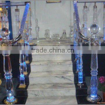 New Modern Home Decoration Crystal Stair Railing with metal base                        
                                                Quality Choice