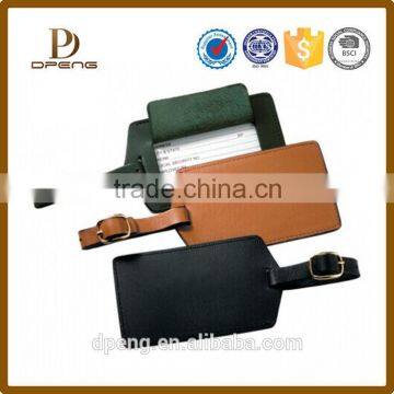 Alibaba China oem Luggage tag bulk leather Luggage tags