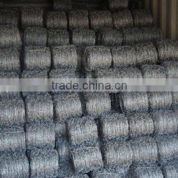 (BWG14x14 or BWG16x16 with1.6 mm 2.1mm 2.5mm wire diameter) electric / hot dipped barbed wire