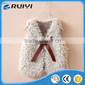 beautiful baby girl winter wear, faux fur vest, waistcoat