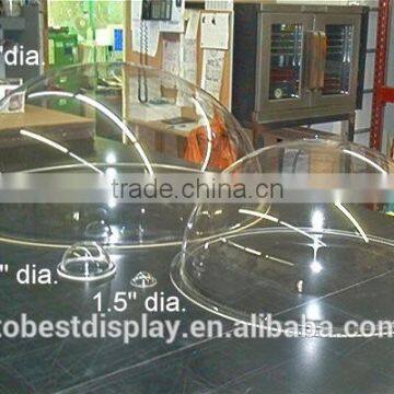 any size available shenzhen factory multi function clear acrylic dome/acrylic large plastic hemisphere dome with flange