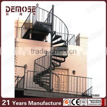 galvanized spiral outdoor iron stairs