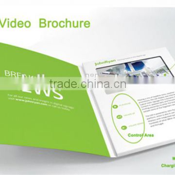 LCD screen video brochure custom printing video book