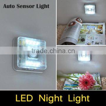 PIR Auto Sensor Motion Detector LED Night light Wireless Infrared 8 LEDs lamp Nightlight