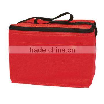 Non-Woven Insulated Six Pack Kooler Bag-Red