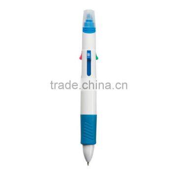 Quatro Pen With Highlighter-Blue