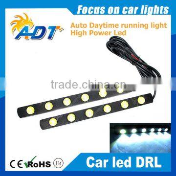 2 x Super White 6LED Car Daytime Running Light DRL Daylight Kit 12V DC Head Lamp