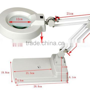 Medical Magnifying Lamp With Led Light/magnifying 20X Glass Desktop Electronic Lamp 8x