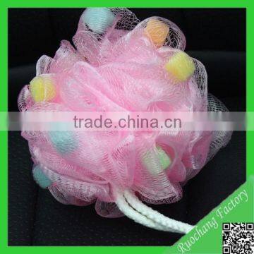 Different nylon bath sponge,bath mesh sponge back scrubber