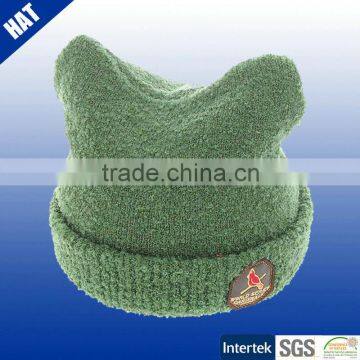 2015 fancy plain dye 100% acrylic baby knited hat