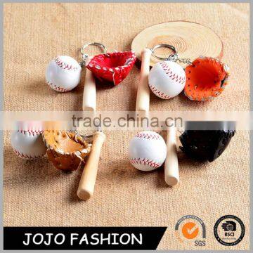 Customized cricket mini baseball bar keychains china wholesale