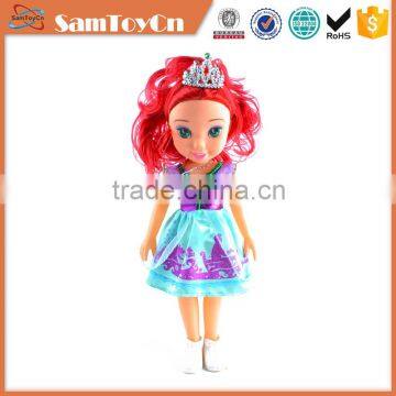 14 inch pretty princess doll with IC for kids