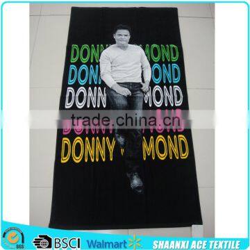 100% Cotton Black and White Printed Promotional Beach Towel photo-5