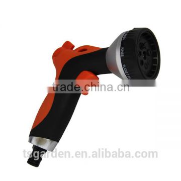 8 pattern click trigger nozzle double color rubber coated