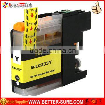 lc233 Yellow LC233 for brother printer compatible ink cartridge with original printing performance