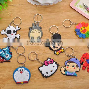 3D silicone cartoon key chain/silicone key chain/key ring