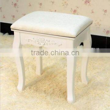 white wedding dresser stool/ shoes changing chair