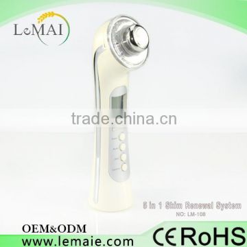 professional intelligent 5 in 1 ultrasonic photon skin care product for lady