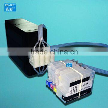 compatible for HP Designjet T120/T520 continuous ink supply system HP711 CISS 4color ink tank with one way damper with ARC chip                        
                                                Quality Choice
