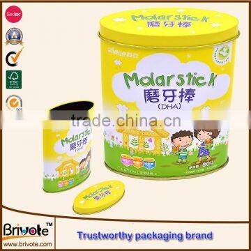 food grade cute fancy packaging tin boxes