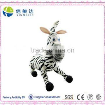 Hot sell Zebra Madagascar cartoon soft Yangzhou toy