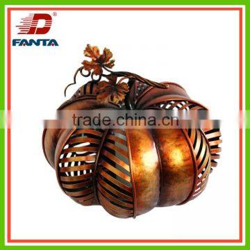 Decorative Harvest metal pumpkin with LED light