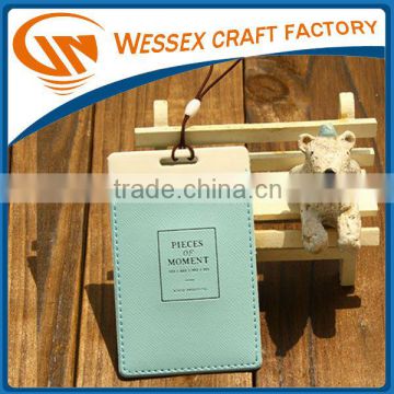 fashion wholesale leather luggage tags