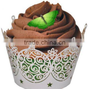 New Arrival Flower Cupcake Wrappers Cake Decoration,Cups Wrapper Cases Paper Crafts