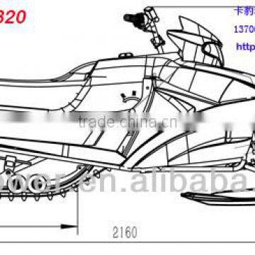 New 320CC Snowmobile Rubber Track (Direct Factory)