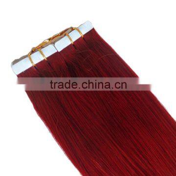 Wholesale high quality double drawn indian remy tape hair extension human hair