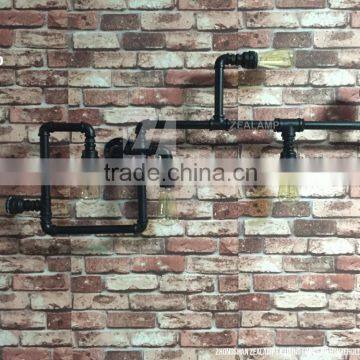 Industrial Style Pipe Lights Steampunk Pipe Wall Lamp Edison Lamp 5 Lights photo-2