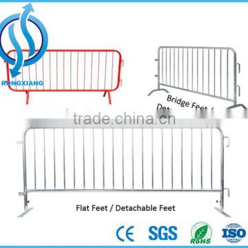 temporary fixed leg concert crowd control barrier for sale aluminum safety pedestrian barrier, event crowd barrier