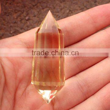 Wholesale 12 Sides Rock Quartz Crystal Healing Stone Citrine Vogel Points