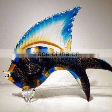 glass fish and art glass table decoration xo-2010024A lucky fish and art glass home decoration