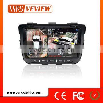 360 Degree car security camera system with 3D AVM