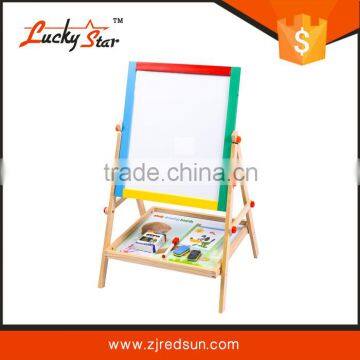 Fantastic Wooden Easel Magnetic Drawing Board Doodle Blackboard Toy For Children