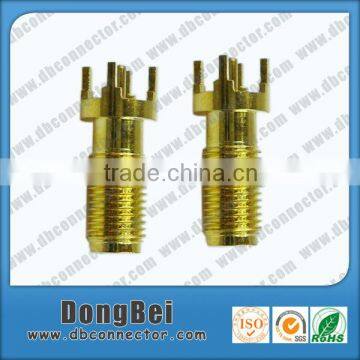 sma female straight pcb rf connector