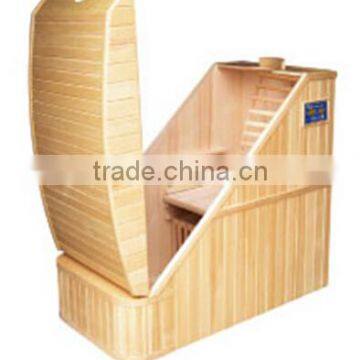 best sale beauty salon quipment half body sauna with tourmaline stones